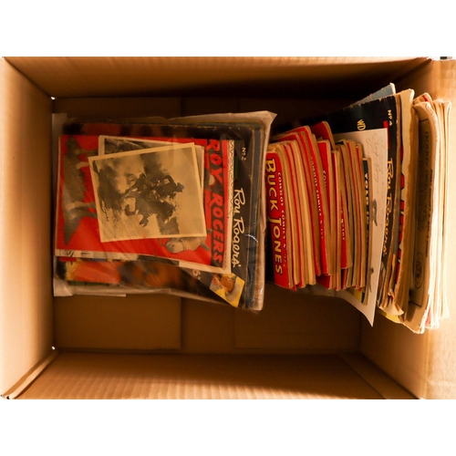 41 - COWBOY RELATED COMICS and ephemera. Includes 'The Lone Rider' #1, 'Casey Ruggles' Vol 1, #3 and 5, '... 