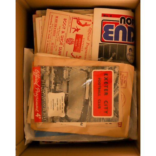 45 - FOOTBALL PROGRAMMES 1960 - 2020 in two boxes. Over 125 from the 1960s. No writing seen. Clean lot. (... 