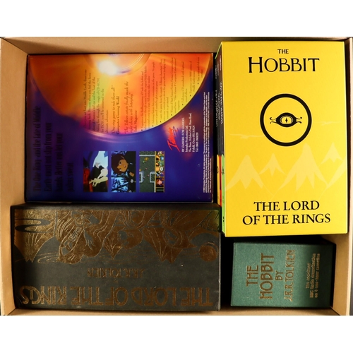 63 - LORD OF THE RINGS AND HOBBIT COLLECTABLES. Comprising of LOTR box set of 13 audio cassettes, 1993 LO... 