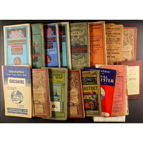 66 - OLD MAP COLLECTION mainly relating to the North West area. Includes ordnance Survey map of Macclesfi... 