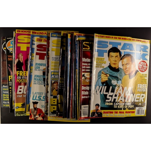 76 - STAR TREK BOOKS AND MAGAZINES. Includes, novels, companions, and an encyclopedia. Many light years o... 