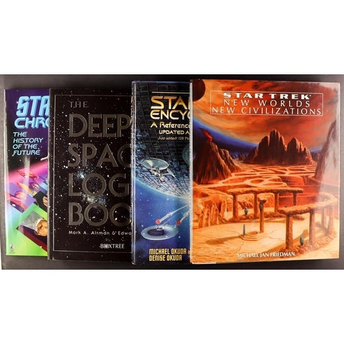 76 - STAR TREK BOOKS AND MAGAZINES. Includes, novels, companions, and an encyclopedia. Many light years o... 