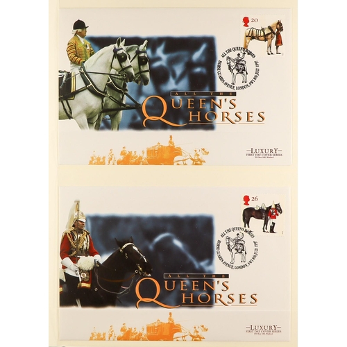 86 - WORLD COIN COVERS in four albums. Mainly Royalty related. Also includes some FDCs and stamps. (Appro... 