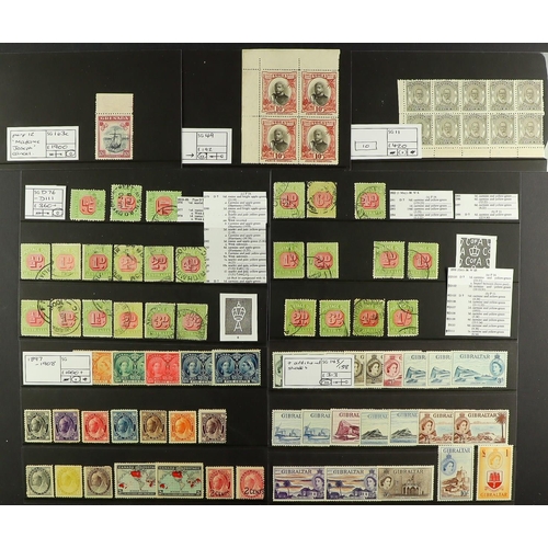 89 - STOCK OF BETTER COMMONWEALTH & WORLD stamps, sets, top / high values, varieties, proofs and other it... 