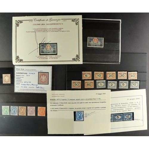 91 - UNBELIEVABLE CHIEFLY NEVER HINGED MINT HOLDING. A carton with hundreds of auction cards, stock cards... 