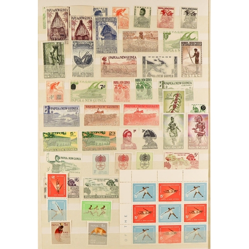 104 - BRITISH PACIFIC SMALLER ISLANDS 1908-1980 NEVER HINGED MINT COLLECTION in three stockbooks, seems to... 