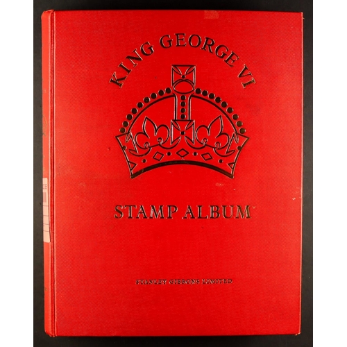 116 - COMMONWEALTH KING GEORGE VI used, remaindered collection in SG King George VI 'Crown' album, chiefly... 