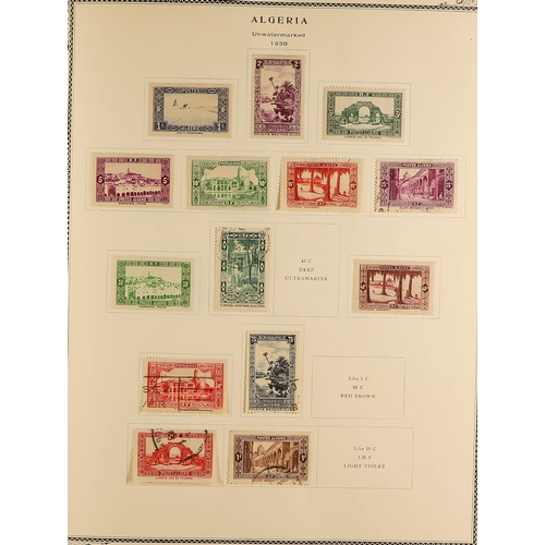 117 - FRENCH COLONIES IN AFRICAN COLONIES IN 4 ALBUMS. mint / never hinged mint & used collection in 4 alb... 