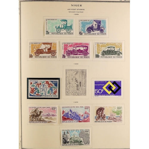 117 - FRENCH COLONIES IN AFRICAN COLONIES IN 4 ALBUMS. mint / never hinged mint & used collection in 4 alb... 