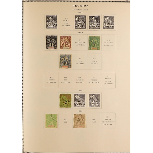 117 - FRENCH COLONIES IN AFRICAN COLONIES IN 4 ALBUMS. mint / never hinged mint & used collection in 4 alb... 