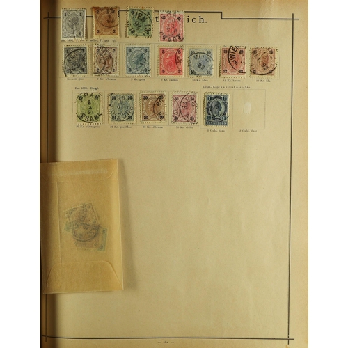 119 - WORLD 19TH CENTURY COLLECTION in a large old 'Universal Briefmarken Album' for stamps to 1890 - alth... 