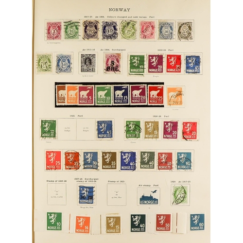 122 - IDEAL' ALBUM FOR 1915 - 1930 well- filled with mint & used Br Empire & overseas stamps (est. 8000+ s... 