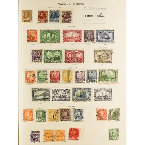 122 - IDEAL' ALBUM FOR 1915 - 1930 well- filled with mint & used Br Empire & overseas stamps (est. 8000+ s... 