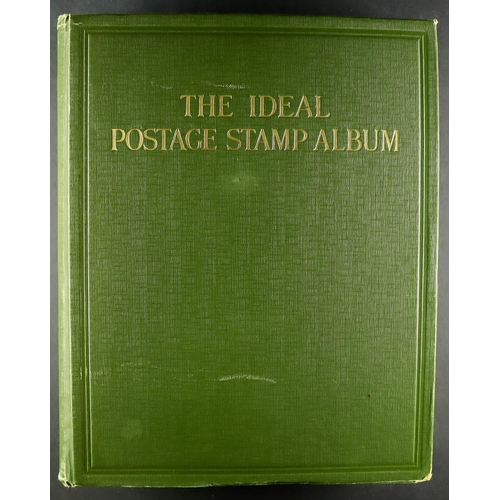 122 - IDEAL' ALBUM FOR 1915 - 1930 well- filled with mint & used Br Empire & overseas stamps (est. 8000+ s... 