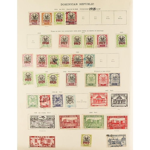 122 - IDEAL' ALBUM FOR 1915 - 1930 well- filled with mint & used Br Empire & overseas stamps (est. 8000+ s... 