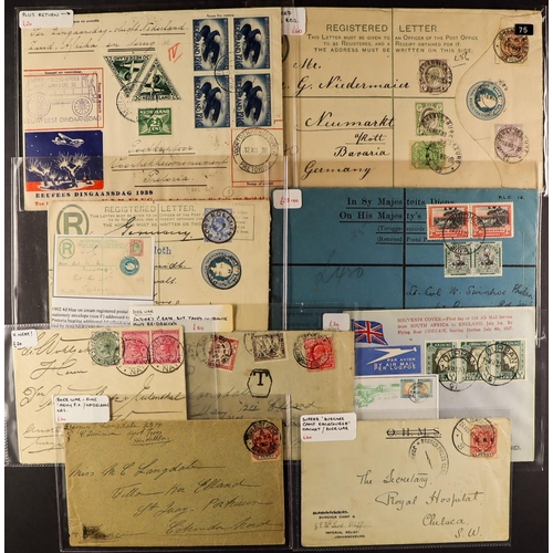 124 - BRITISH AFRICA COVERS group of 31 selected items spanning 1893 to 1952 from Br East Africa, Cape of ... 