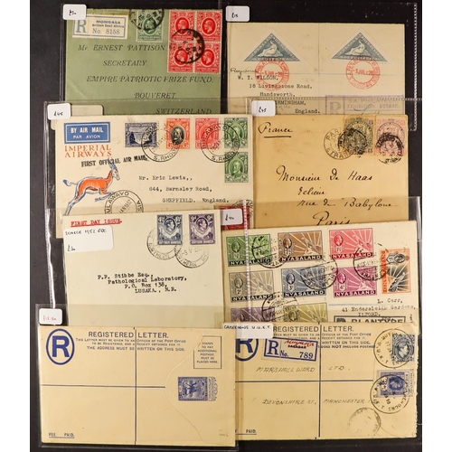 124 - BRITISH AFRICA COVERS group of 31 selected items spanning 1893 to 1952 from Br East Africa, Cape of ... 