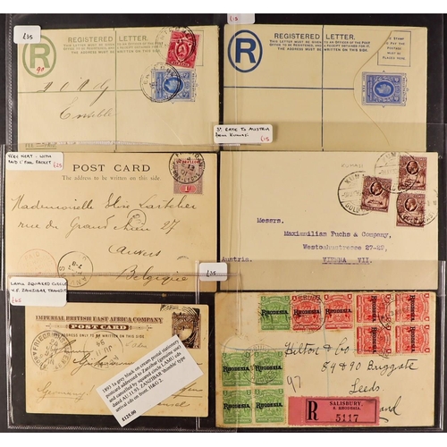 124 - BRITISH AFRICA COVERS group of 31 selected items spanning 1893 to 1952 from Br East Africa, Cape of ... 