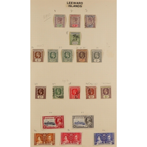 125 - COMMONWEALTH QV to QEII mint & used collection in an album with Falkland Is, British West Indies and... 