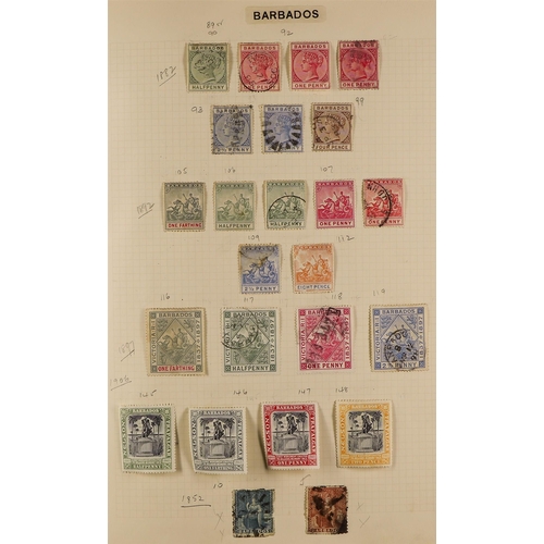 125 - COMMONWEALTH QV to QEII mint & used collection in an album with Falkland Is, British West Indies and... 