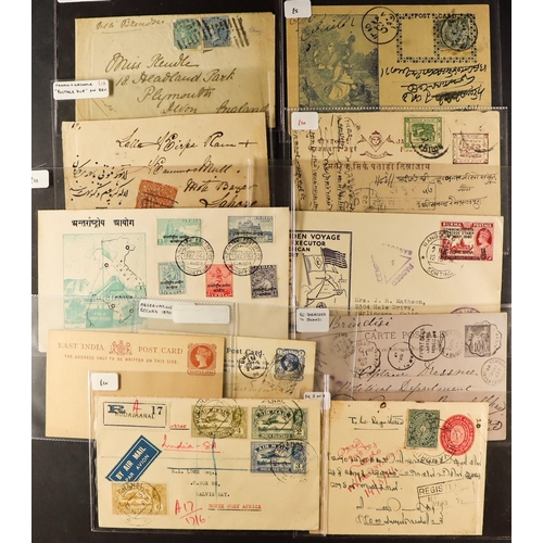 131 - BRITISH ASIA COVERS group of 38 selected items, spans 1854 to 1954 with items from Burma, Ceylon, In... 