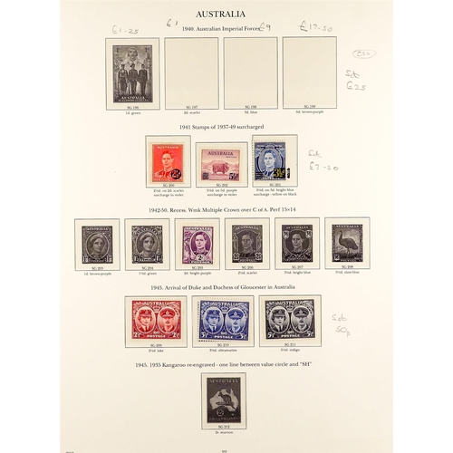 133 - SIX KING GEORGE VI ALBUMS IN SLIP CASES WITH MINT STAMPS. The 6 volumes of the 