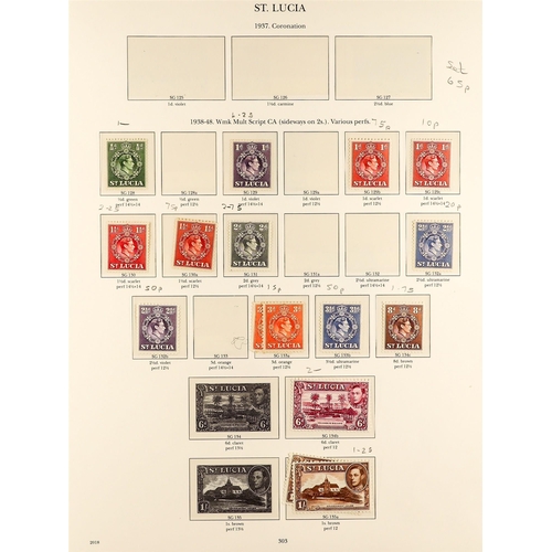 133 - SIX KING GEORGE VI ALBUMS IN SLIP CASES WITH MINT STAMPS. The 6 volumes of the 