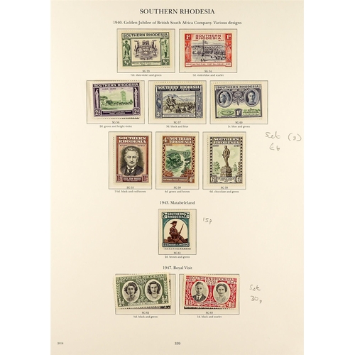 133 - SIX KING GEORGE VI ALBUMS IN SLIP CASES WITH MINT STAMPS. The 6 volumes of the 