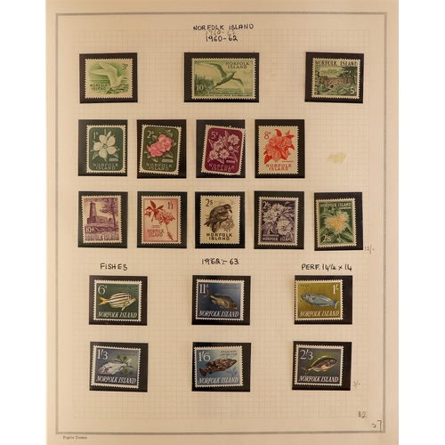 138 - BRITISH OCEANIA 1950's - 1970's MOSTLY NEVER HINGED MINT collection in album, Australia, AAT, Br Sol... 