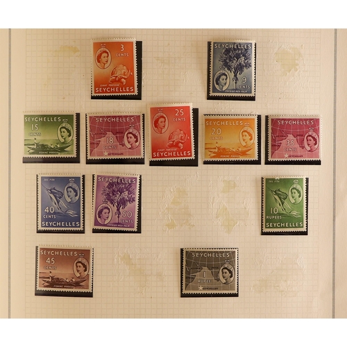 141 - BRITISH AFRICA 1950's - 1970's CHIEFLY NEVER HINGED MINT collection in album from Basutoland & Gambi... 