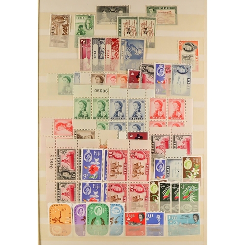 143 - BRITISH PACIFIC SMALLER ISLANDS 1950's-1980's NEVER HINGED MINT ACCUMULATION with light duplication ... 