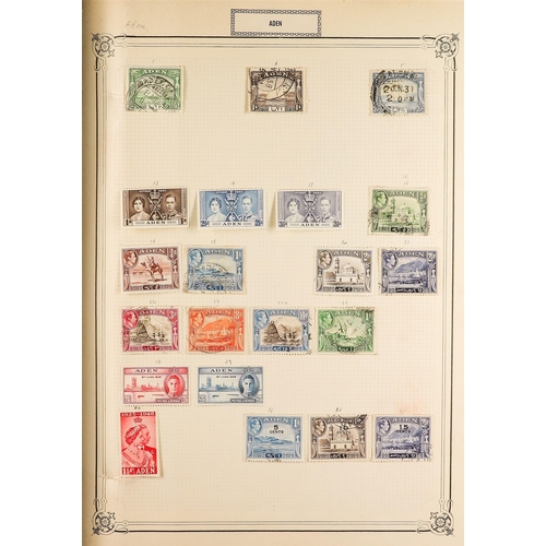 144 - COMMONWEALTH, ADEN TO HONG KONG QV to QEII mint & used collection in a large old Yvert album (2000+ ... 