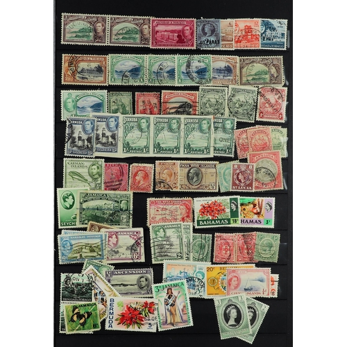 162 - WORLD WIDE IN BIG STOCKBOOK. contains mint and used 1860 - 1990's collection. Note GB 1948 £1 Weddin... 