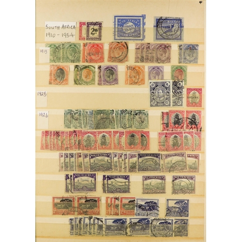 170 - BRITISH AFRICA mint / never hinged mint & used stamps in a box file, Ascension, St Helena, Seychelle... 