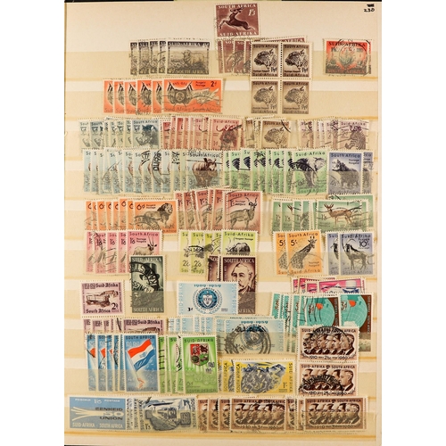 170 - BRITISH AFRICA mint / never hinged mint & used stamps in a box file, Ascension, St Helena, Seychelle... 