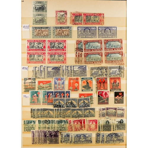 170 - BRITISH AFRICA mint / never hinged mint & used stamps in a box file, Ascension, St Helena, Seychelle... 