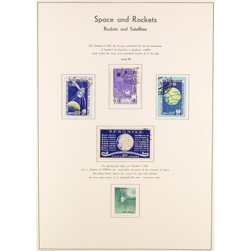 178 - SPACE & ROCKETS ON STAMPS chiefly mint / never hinged mint (and some inexpensive used) collection in... 