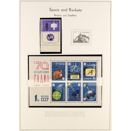 178 - SPACE & ROCKETS ON STAMPS chiefly mint / never hinged mint (and some inexpensive used) collection in... 