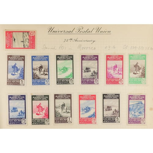 183 - UPU 1949 WORLD WIDE COLLECTION. of mint sets in 2 UPU special albums (no commonwealth) chiefly very ... 