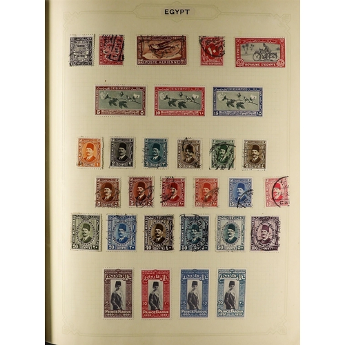 184 - MIDDLE EAST / AFRICA  / CENTRAL ASIA an album of mint & used, all period, stronger Abyssinia, Belgia... 