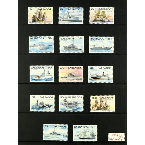 191 - SHIPS ON STAMPS collection in seven albums or stockbooks, and sundry loose, incl. many better nhm se... 