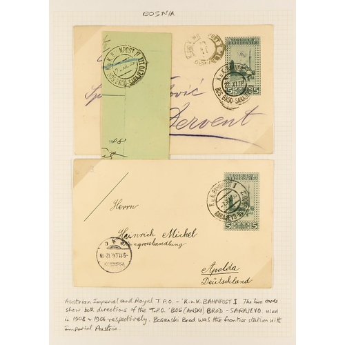 192 - TRAVELLING POST OFFICES COLLECTION 1860's-1980's an interesting collection of worldwide covers and c... 