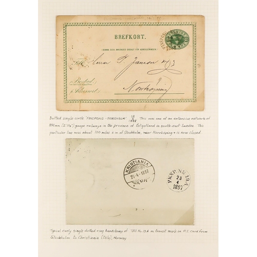 192 - TRAVELLING POST OFFICES COLLECTION 1860's-1980's an interesting collection of worldwide covers and c... 