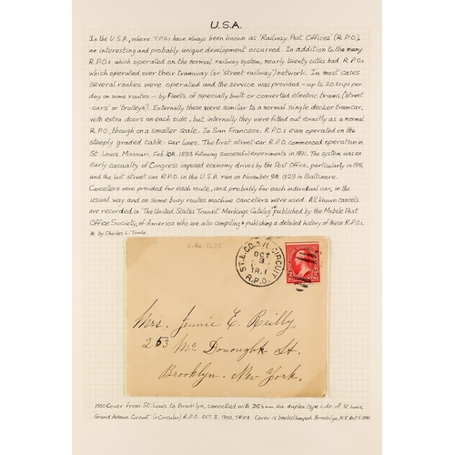 192 - TRAVELLING POST OFFICES COLLECTION 1860's-1980's an interesting collection of worldwide covers and c... 