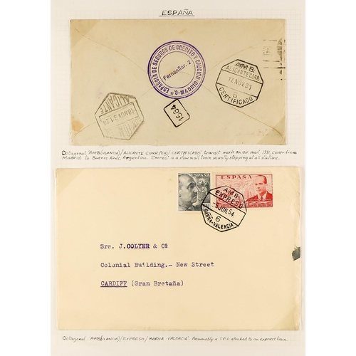 192 - TRAVELLING POST OFFICES COLLECTION 1860's-1980's an interesting collection of worldwide covers and c... 