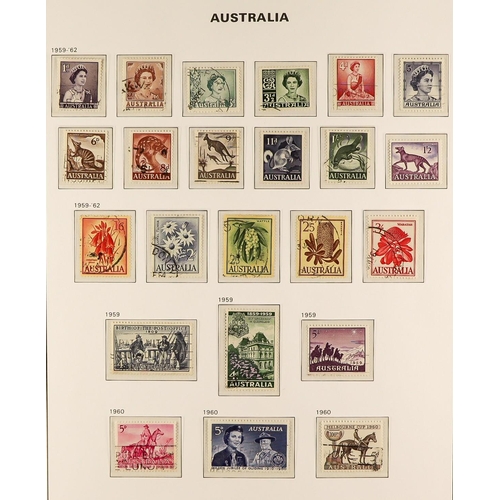 193 - WORLD CARTON OF COLLECTIONS with albums of Australia in two DAVO hingeless albums with slip cases to... 