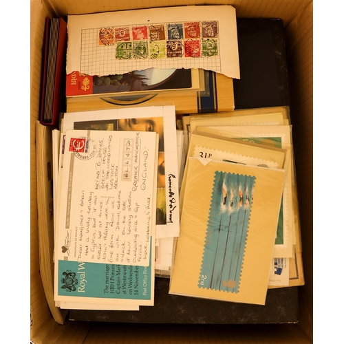 197 - ESTATE AS RECEIVED IN THREE BOXES WORLD ACCUMULATION all periods mint & used stamps in three cartons... 