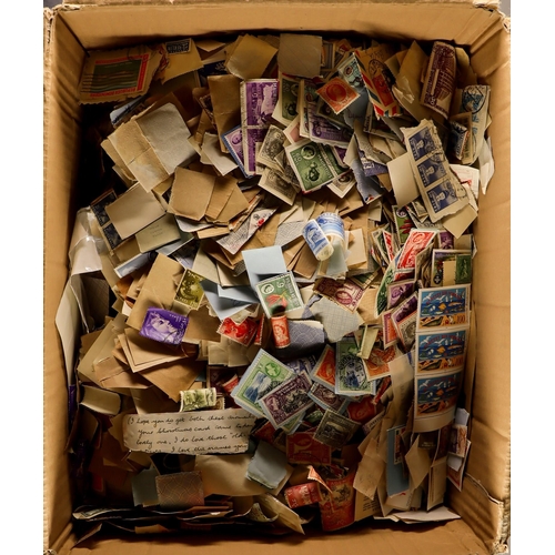 198 - MASSIVE WORLD ACCUMULATION IN FIVE CARTONS All periods mint & used stamps, includes various world co... 