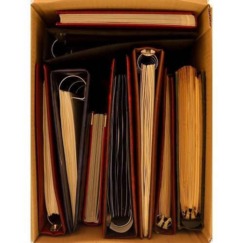 202 - [c] WORLD IN 8 BOXES. Collections and auction remainders in 71 albums. A few smaller stockbooks, alb... 