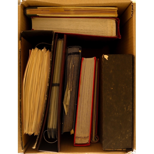 202 - [c] WORLD IN 8 BOXES. Collections and auction remainders in 71 albums. A few smaller stockbooks, alb... 